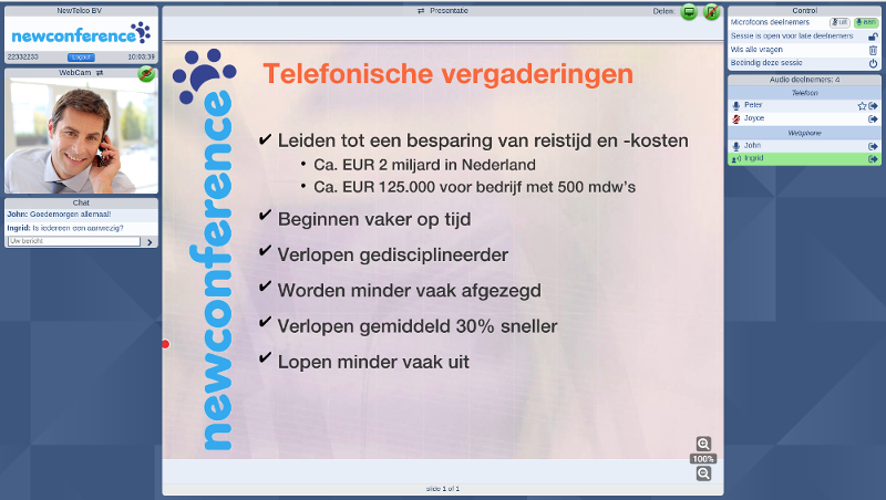 Bekijk een webinar screenshot